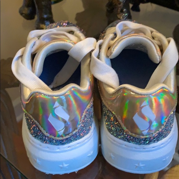 Sketchers Bronze Glitter Sneaker - Picture 3 of 3